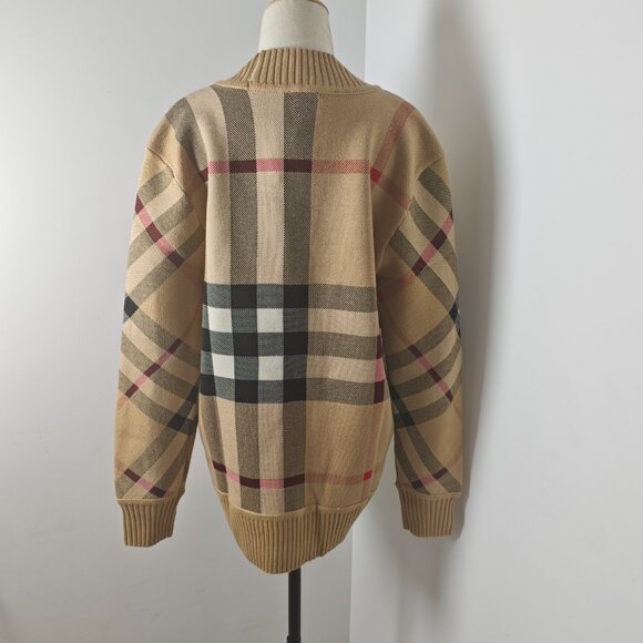Check Wool Mohair Blend Cardigan - Picture 5 of 10